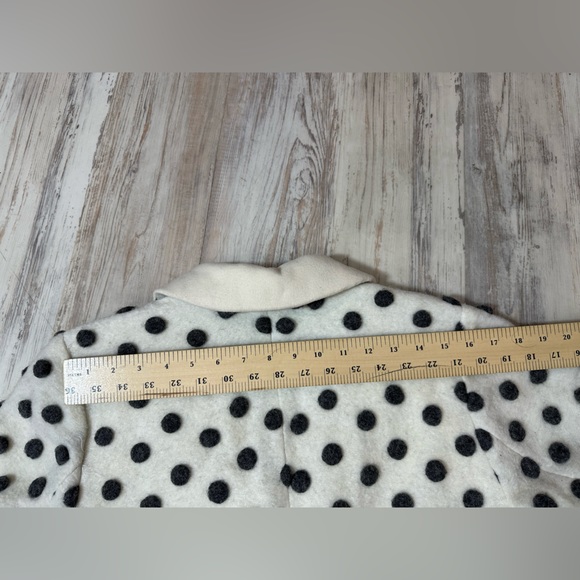 ModCloth Wool Salient Polka Dot Wool Blend Coat in Grey and White - Size 1x - Picture 14 of 16